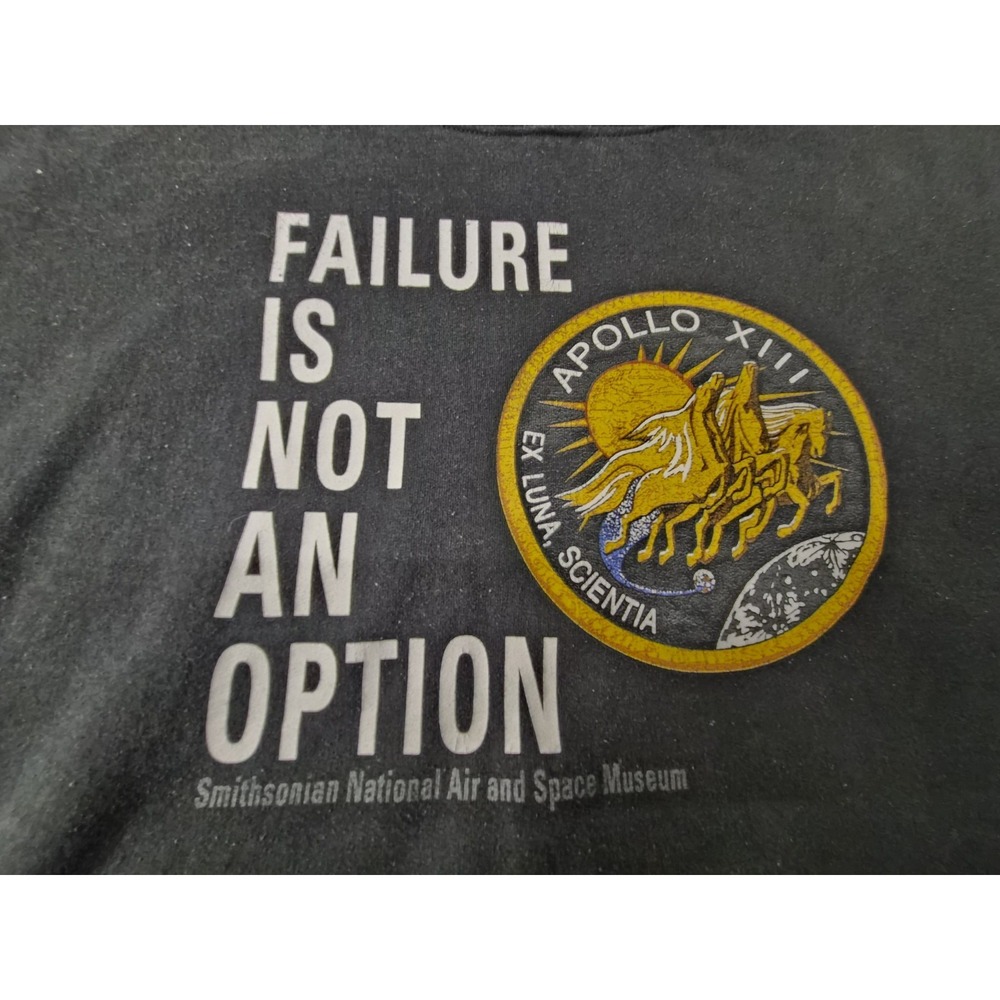 Smithsonian Apollo 13 "Failure Is Not An Option" NASA Hoodie – Black